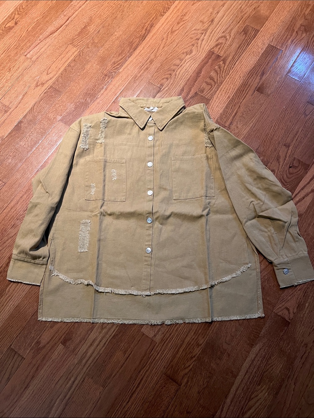 Beach Love button up high/low medium NIB